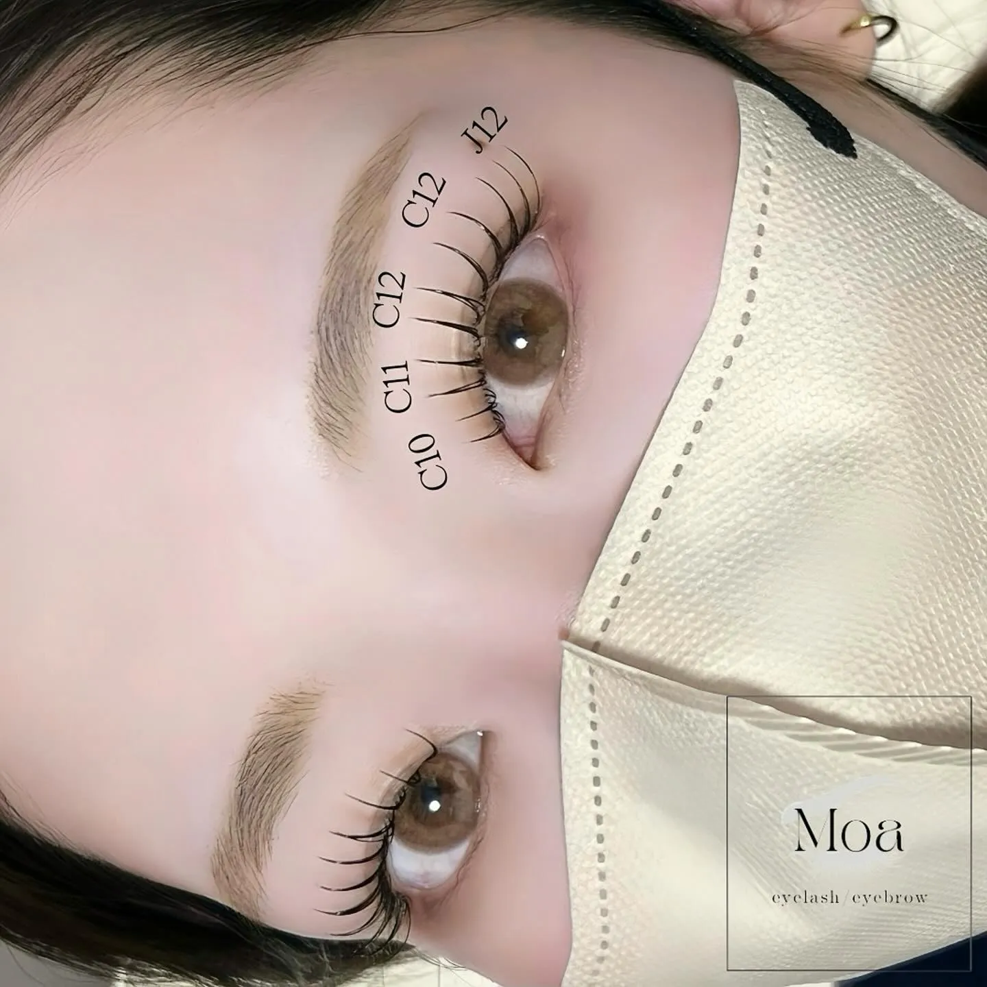 【滋賀 近江八幡 束感マツエク ダブルフラットラッシュ】